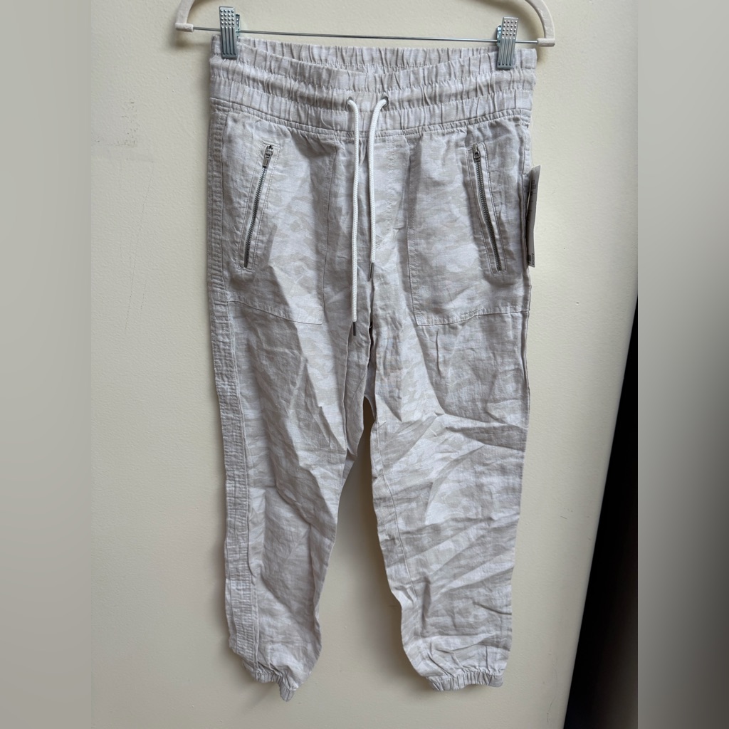 Nwt Athleta Cabo Tide Linen Joggers